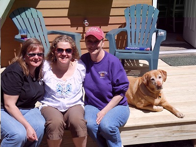 friends on front porch